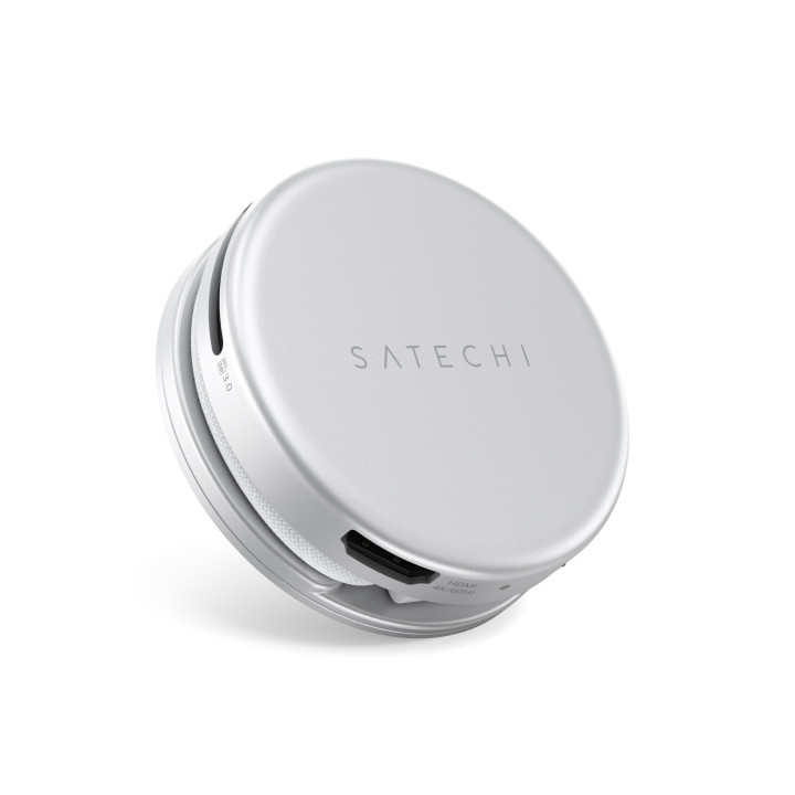 Докинг станция Satechi OnTheGo 5-in-1, 1x HDMI 4K 60Hz, 1x USB-C 5Gbps, 1x USB-A 3.0 5Gbps, 1x USB-C PD 60W, четец за SD карти, 