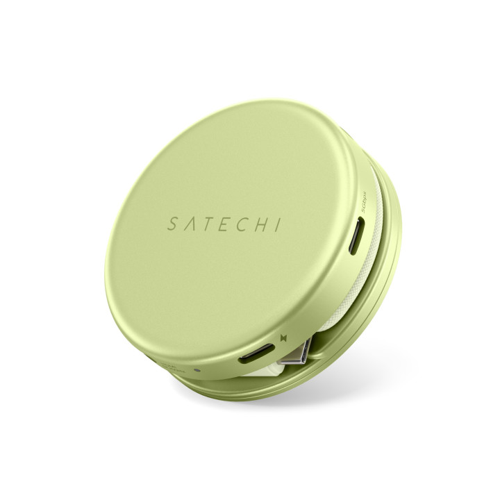 Докинг станция Satechi OntheGo, 5-in-1, HDMI 4K 60Hz, USB-C 5Gbps, USB-A 3.0 5Gbps, USB-C PD 60W, SD четец, Citrus - ST-POTG5Y -