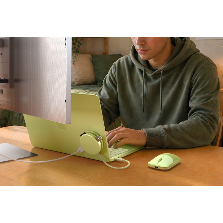 Докинг станция Satechi OntheGo, 5-in-1, HDMI 4K 60Hz, USB-C 5Gbps, USB-A 3.0 5Gbps, USB-C PD 60W, SD четец, Citrus - ST-POTG5Y -