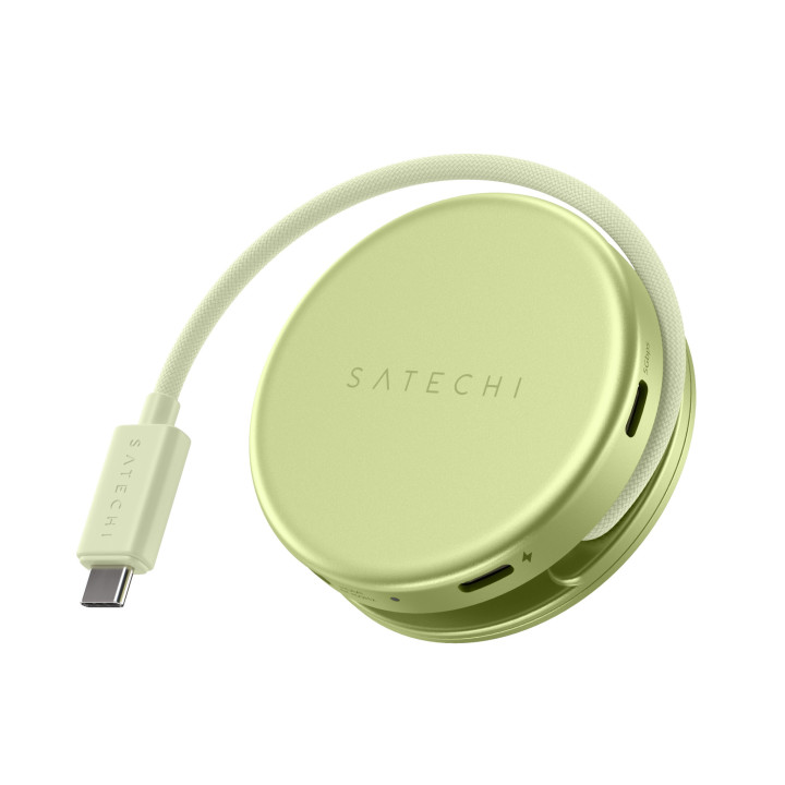 Докинг станция Satechi OntheGo, 5-in-1, HDMI 4K 60Hz, USB-C 5Gbps, USB-A 3.0 5Gbps, USB-C PD 60W, SD четец, Citrus - ST-POTG5Y -