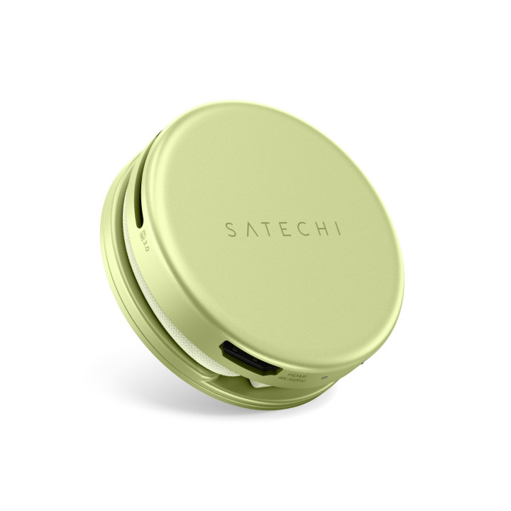 Докинг станция Satechi OntheGo, 5-in-1, HDMI 4K 60Hz, USB-C 5Gbps, USB-A 3.0 5Gbps, USB-C PD 60W, SD четец, Citrus - ST-POTG5Y -