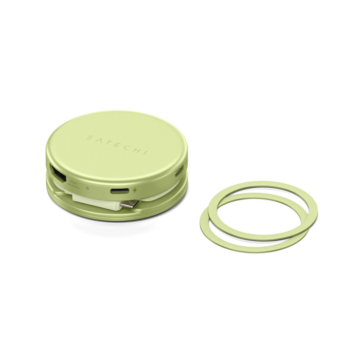 Докинг станция Satechi OntheGo, 5-in-1, HDMI 4K 60Hz, USB-C 5Gbps, USB-A 3.0 5Gbps, USB-C PD 60W, SD четец, Citrus - ST-POTG5Y -