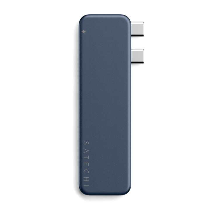 Докинг станция Satechi Snap, 1x HDMI 4K 60Hz, 1x USB-C 5Gbps, 1x USB-A 3.0 5Gbps, 1x USB-C PD, четец за microSD/SD карти, Indigo