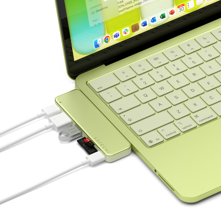 Докинг станция Satechi USB-C Snap Hub, 1x HDMI 4K 60Hz, 1x USB-C 5 Gbps, 1x USB-A 3.0 5 Gbps, 1x USB-C PD, 1x microSD, 1x SD, Ci