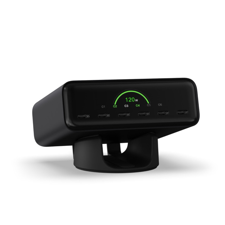 Зарядно устройство Satechi ChargeView, 240W, 6x USB-C, Space Black - ST-C6CV240C-EU - 7