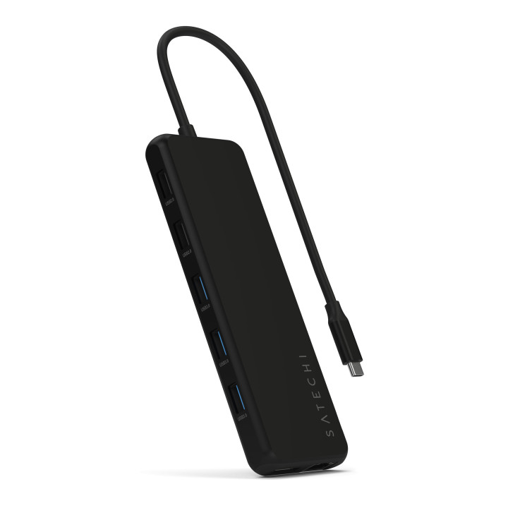 USB-C докинг станция Satechi 13-in-1 Triple Display Multiport, 3x дисплей, черен - ST-P3D13K - 1