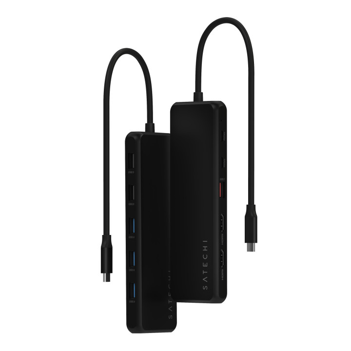 USB-C докинг станция Satechi 13-in-1 Triple Display Multiport, 3x дисплей, черен - ST-P3D13K - 7