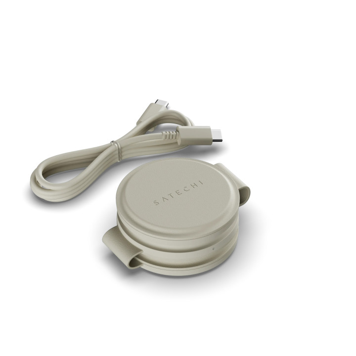 Безжично зарядно Satechi OntheGo 3-in-1, Sand - ST-QTG31W - 4