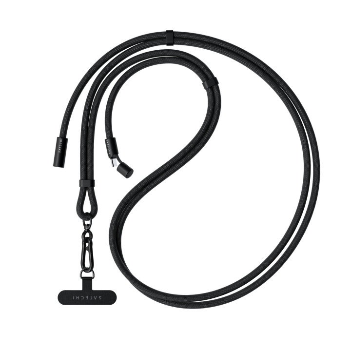 Кабел с връзка за носене Satechi OntheGo Crossbody Lanyard, черен - ST-LOTGLK - 1