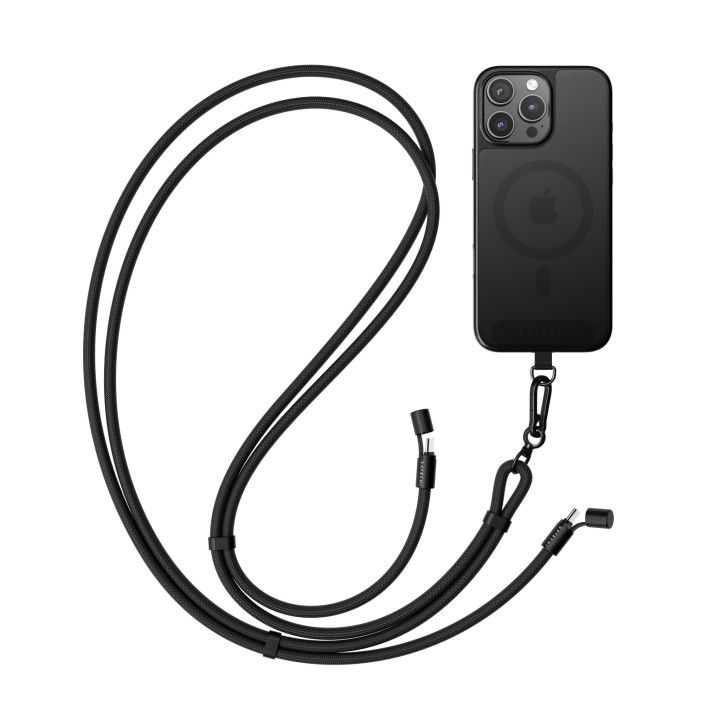 Кабел с връзка за носене Satechi OntheGo Crossbody Lanyard, черен - ST-LOTGLK - 7
