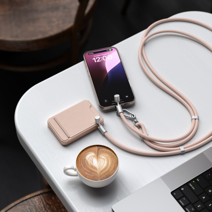 Кабел-ремък за през рамо Satechi OntheGo Crossbody Lanyard, Desert Rose - ST-LOTGLR - 4