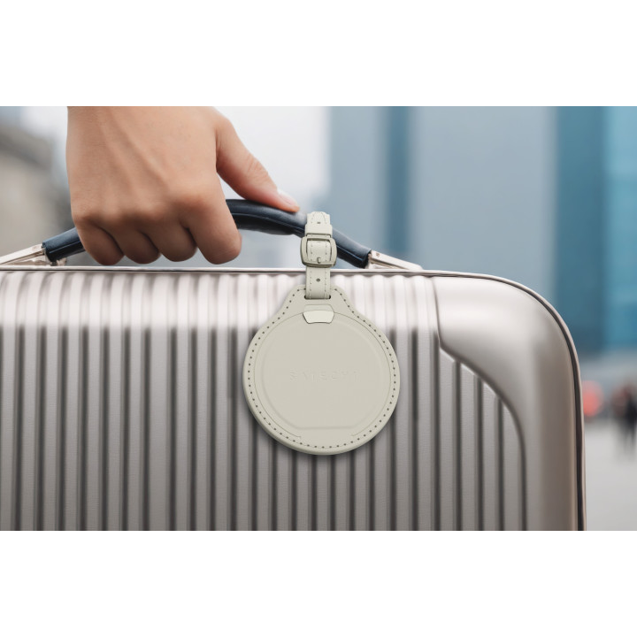 Етикет за багаж Satechi FindAll, веган кожа, пясъчен цвят, с Apple Find My проследяване - ST-LFALTW - 2