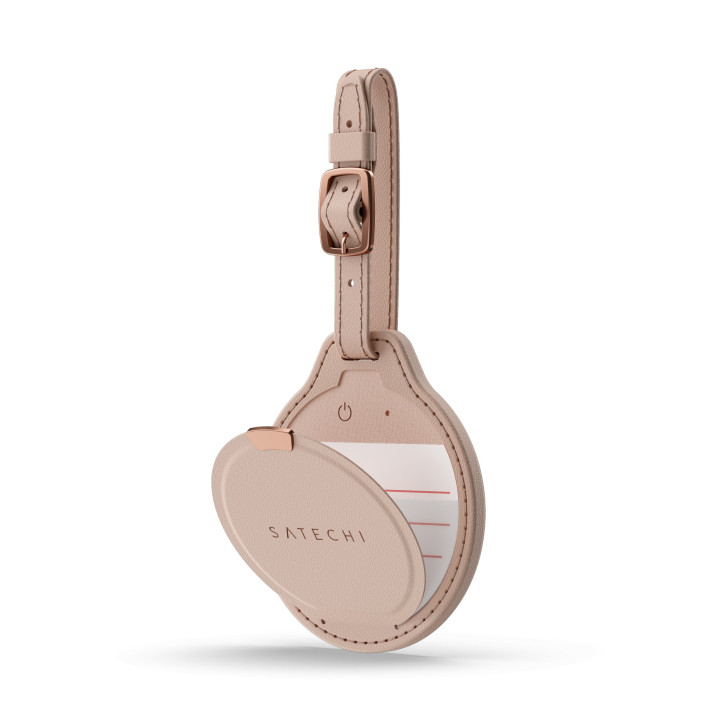 Етикет за багаж Satechi FindAll, веган кожа, Desert Rose - ST-LFALTR - 1