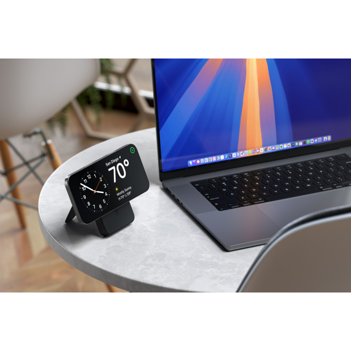 Външна батерия Satechi Qi2 Magnetic with Stand, 10000mAh, магнитна безжична зареждане Qi2, със стойка, черна - ST-B10Q2SK - 3