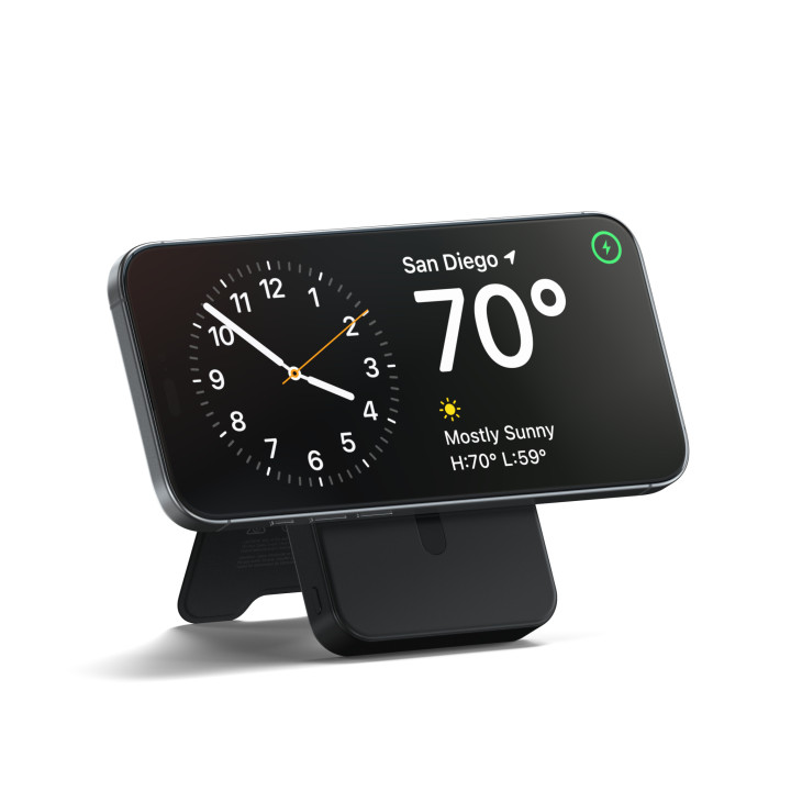 Външна батерия Satechi Qi2 Magnetic with Stand, 10000mAh, магнитна безжична зареждане Qi2, със стойка, черна - ST-B10Q2SK - 5