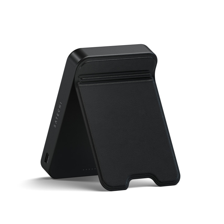 Външна батерия Satechi Qi2 Magnetic with Stand, 10000mAh, магнитна безжична зареждане Qi2, със стойка, черна - ST-B10Q2SK - 6