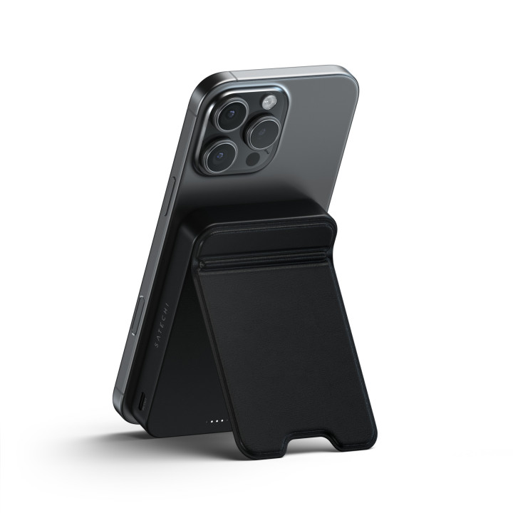 Външна батерия Satechi Qi2 Magnetic with Stand, 10000mAh, магнитна безжична зареждане Qi2, със стойка, черна - ST-B10Q2SK - 7