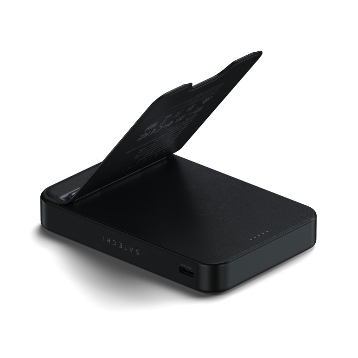 Външна батерия Satechi Qi2 Magnetic with Stand, 10000mAh, магнитна безжична зареждане Qi2, със стойка, черна - ST-B10Q2SK - 8