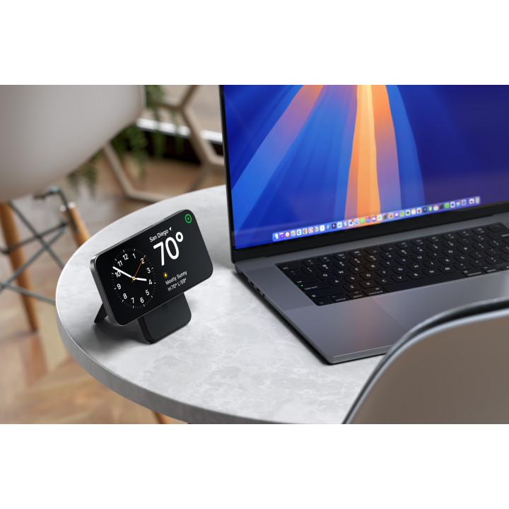 Външна батерия Satechi Qi2 Magnetic със стойка, 5000mAh, безжично зареждане, черна - ST-B5Q2SK - 2