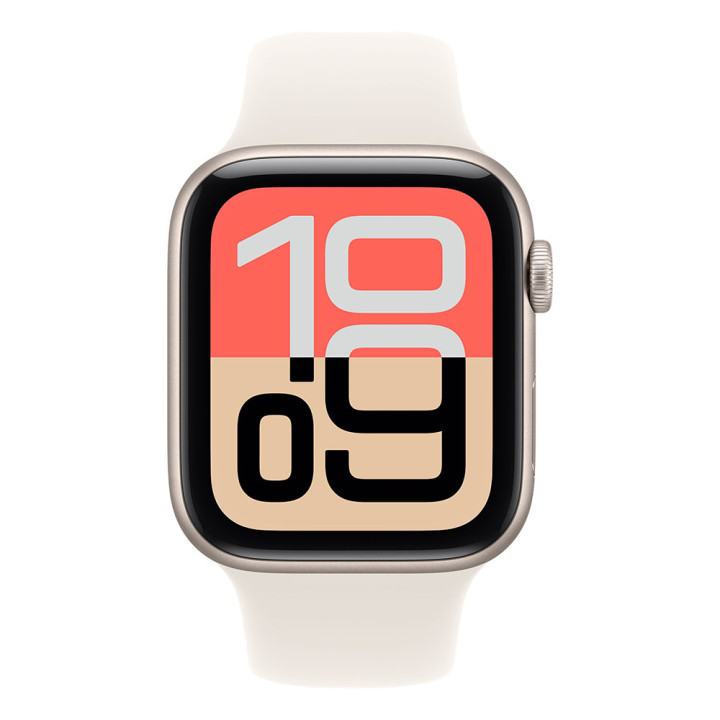 Смарт часовник Apple Watch SE 3 GPS, 44mm Starlight алуминиев корпус, Starlight Sport Band, размер M/L - MEHJ4MP/A - 2