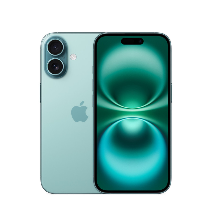 Смартфон Apple iPhone 16, 6.1", 8GB, 128GB, Teal - MYED3ZD/A - 1
