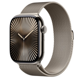 Смарт часовник Apple Watch Series 10 Cellular, 46mm Natural Titanium Case, Natural Milanese Loop, размер M/L - MWYC3QC/A - 1