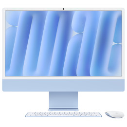 Компютър Apple iMac 24, 24" 4.5K Retina, Apple M1 8-core CPU, 8-core GPU, 16GB, 256GB SSD, macOS Big Sur - MWV13ZE/A - 1