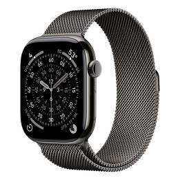 Смарт часовник Apple Watch Series 11 Cellular, 46mm Slate Titanium Case, Slate Milanese Loop, размер S/M - MFD34MP/A - 1