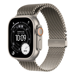 Смарт часовник Apple Watch Ultra 3, 49mm Natural Titanium, Cellular, Natural Titanium Milanese Loop - Small - MEWW4QC/A - 1