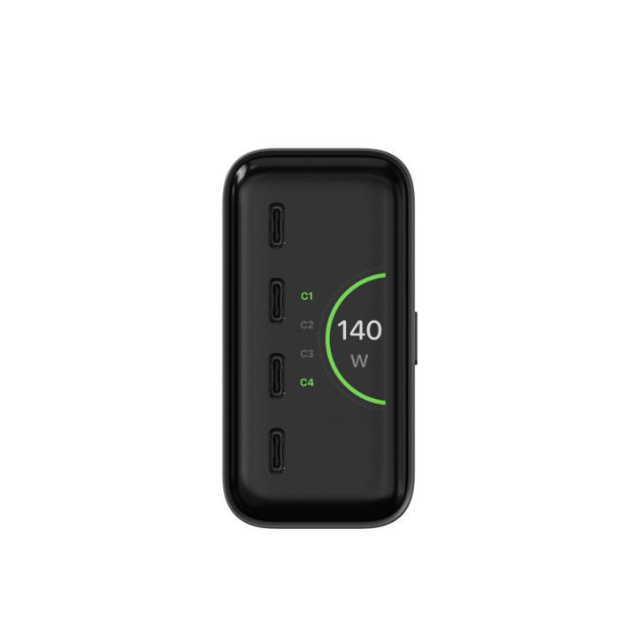 Настолно зарядно устройство Satechi ChargeView, 140W, 4xUSB-C, Space Black - ST-C4CV140C-EU - 6
