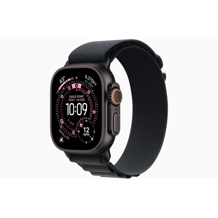 Смарт часовник Apple Watch Ultra 3 Cellular, 49mm Black Titanium Case, Black Alpine Loop Large - mf0x4qc/a - 2