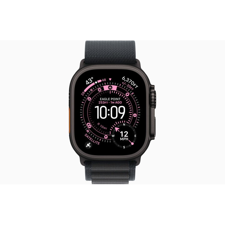 Смарт часовник Apple Watch Ultra 3 Cellular, 49mm Black Titanium Case, Black Alpine Loop Large - mf0x4qc/a - 4