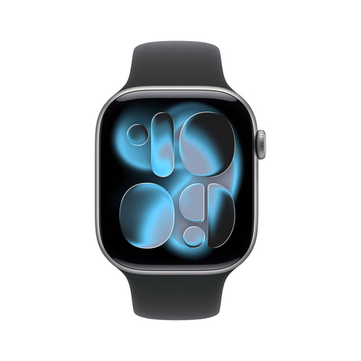 Смарт часовник Apple Watch Series 11 GPS, 42mm Space Grey алуминиев корпус, Black Sport Band S/M - MEQW4MP/A - 3