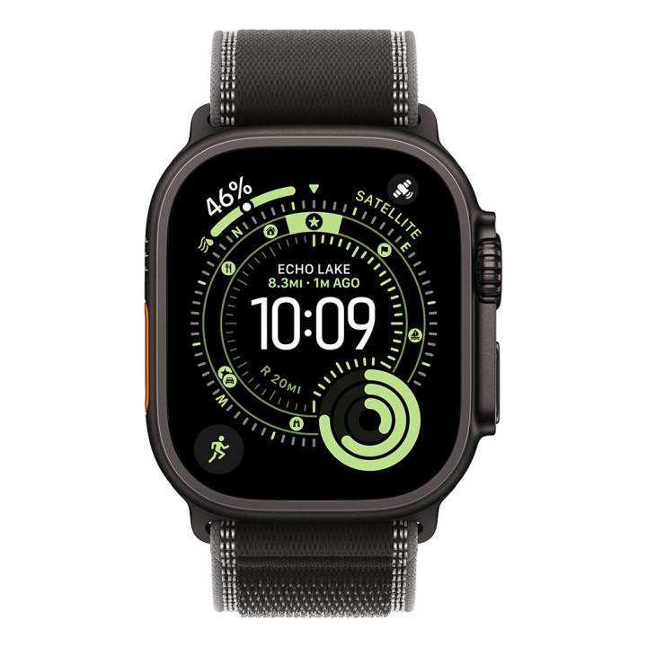 Смарт часовник Apple Watch Ultra 3, Cellular, 49mm, Black Titanium Case, Black/Charcoal Trail Loop S/M - mf1d4qc/a - 2