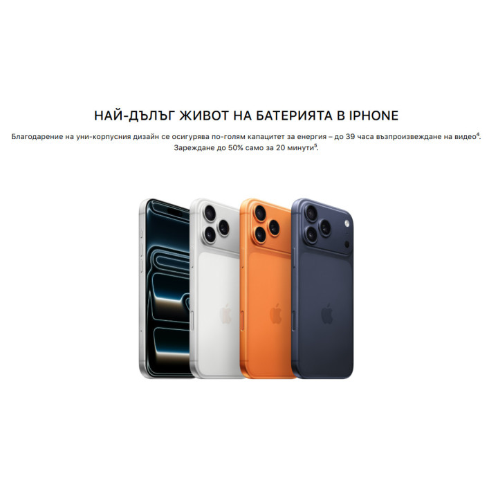 Смартфон Apple iPhone 17 Pro Max, 6.9", 12GB, 1TB, Cosmic Orange - mfyw4zd/a - 6