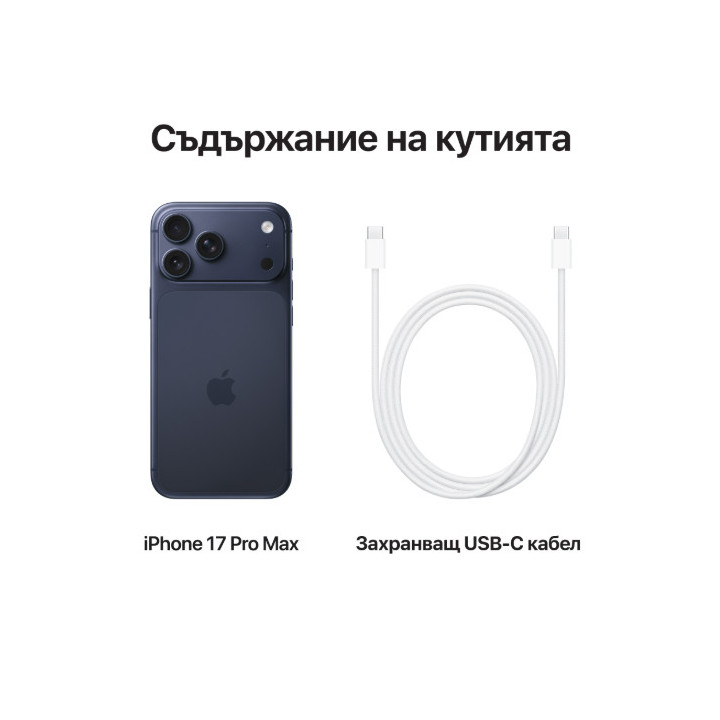 Смартфон Apple iPhone 17 Pro Max, 6.9", 12GB, 1TB, Deep Blue - MFYX4ZD/A - 5