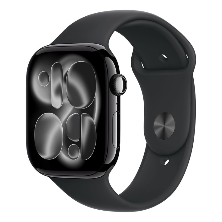 Смарт часовник Apple Watch S11 GPS, 46mm, Jet Black алуминиев корпус, Black Sport Band S/M - meuw4mp/a - 1