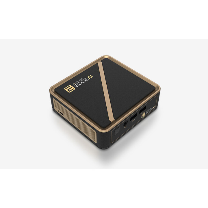 Мини компютър Sapphire Edge AI 340, AMD Ryzen AI 5 340, без RAM (до 96GB DDR5-5600 SO-DIMM), без SSD (2 × M.2 NVMe), Wi-Fi 6E, B