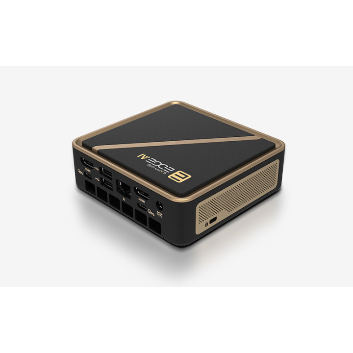 Мини компютър Sapphire Edge AI 340, AMD Ryzen AI 5 340, без RAM (до 96GB DDR5-5600 SO-DIMM), без SSD (2 × M.2 NVMe), Wi-Fi 6E, B