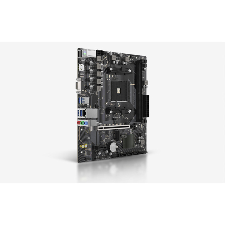 Дънна платка SAPPHIRE A520M-E, AMD A520, Socket AM4, 2x DDR4 до 64GB, 1x M.2, 4x SATA, Micro-ATX - 52119-04-40G - 3