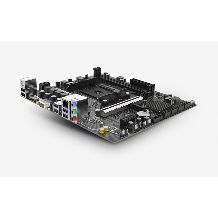 Дънна платка SAPPHIRE A520M-E, AMD A520, Socket AM4, 2x DDR4 до 64GB, 1x M.2, 4x SATA, Micro-ATX - 52119-04-40G - 4