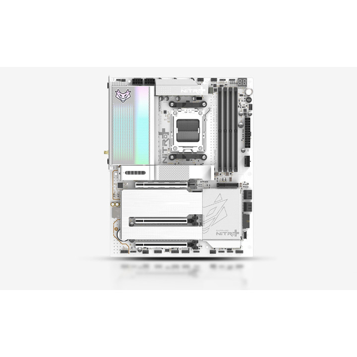 Дънна платка Sapphire NITRO+ X870E PhantomLink Polar Edition, Socket AM5, 4 × DDR5, PCIe 5.0 x16, 4 × M.2, Wi-Fi 7, ATX - 52122-