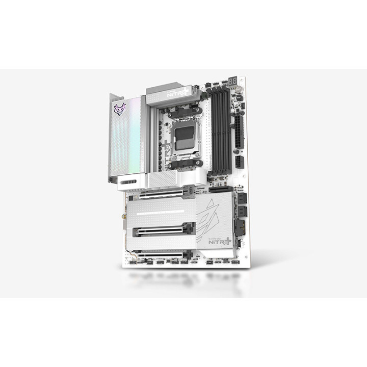 Дънна платка Sapphire NITRO+ X870E PhantomLink Polar Edition, Socket AM5, 4 × DDR5, PCIe 5.0 x16, 4 × M.2, Wi-Fi 7, ATX - 52122-