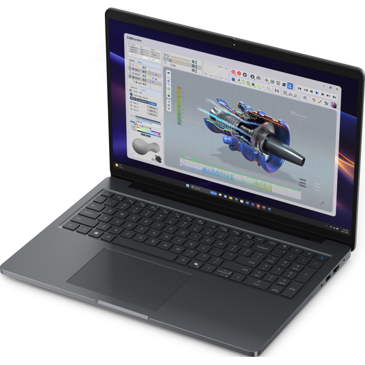 Лаптоп Dell Pro Precision 5 16 PW516261, 16.0" FHD+ WVA, Intel Core Ultra 7 366H vPro, 32GB LPCAMM2, 512GB SSD, Ubuntu - PW51626