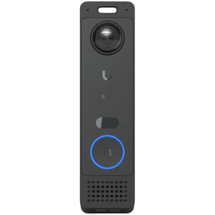 Смарт видеозвънец Ubiquiti UniFi Protect G6 Entry, 5MP, 2560x1920, 30fps, PoE+, IP55, Two-way audio, AI детекции, NFC четец, Blu
