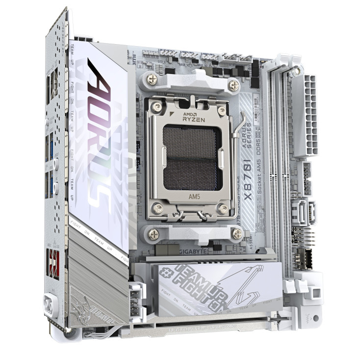 Дънна платка GIGABYTE X870I AORUS PRO ICE WIFI 7, Socket AM5, AMD X870, DDR5, Wi-Fi 7, Mini ITX - 4
