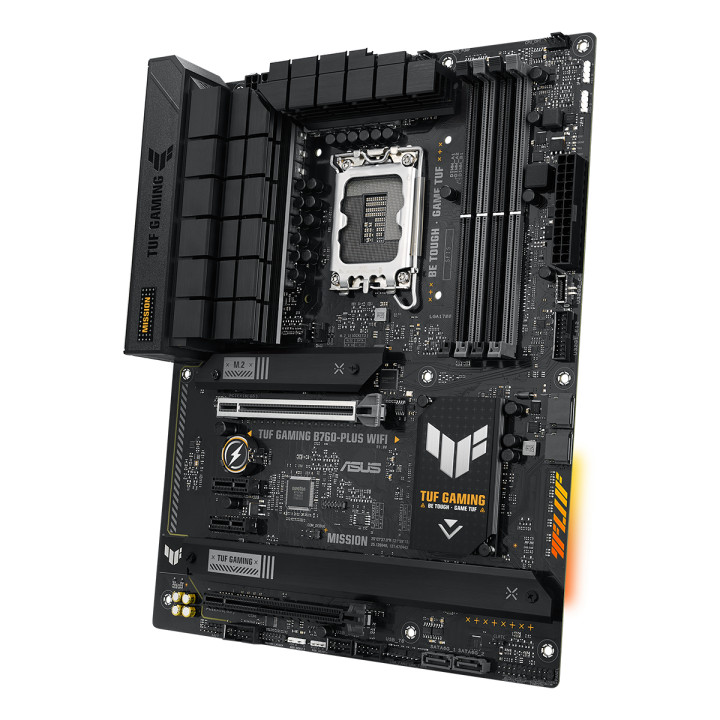 Дънна платка Asus TUF GAMING B760-PLUS WIFI DDR5, LGA 1700 ATX, 4x DDR5, PCIe 5.0, WiFi 6, Aura Sync RGB