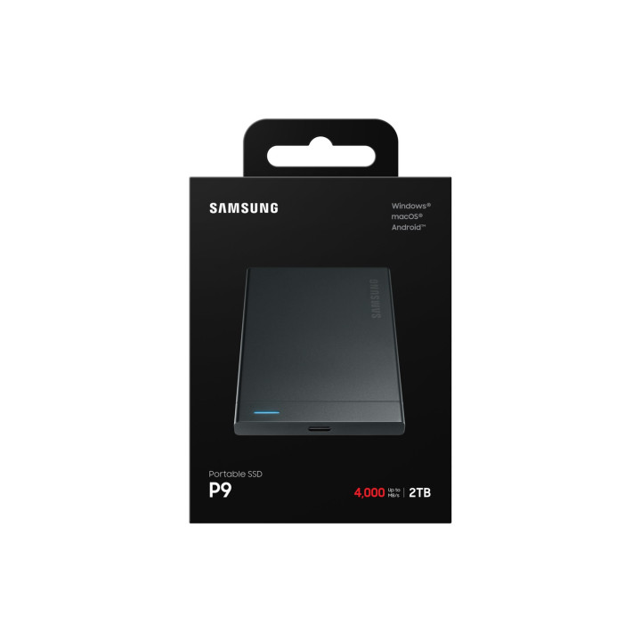 Външен SSD диск Samsung P9 Portable, 2TB USB 4 Gen 3x2 40Gbps, 4000MB/s - MU-PJ2T0G/WW - 8