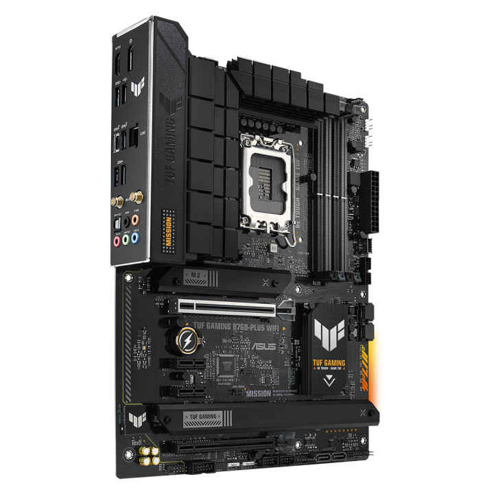 Дънна платка Asus TUF GAMING B760-PLUS WIFI DDR5, LGA 1700 ATX, 4x DDR5, PCIe 5.0, WiFi 6, Aura Sync RGB