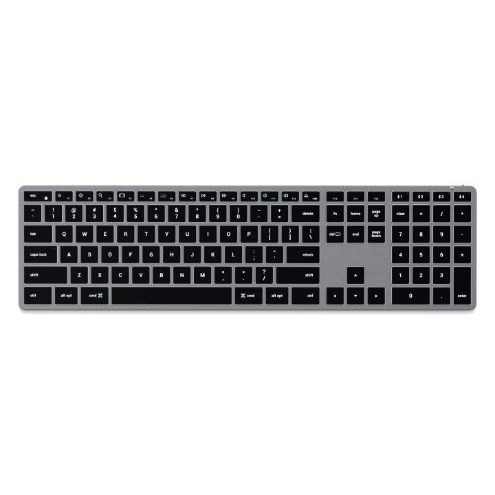 Bluetooth безжична клавиатура Satechi Slim X3, с подсветка, чешка подредба (CZ), Space Grey - ST-BTSX3M-CZ - 1